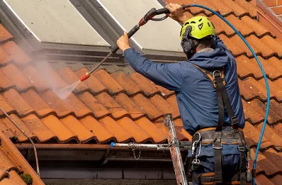 Démoussage et hydrofuge de toiture à Trébédan